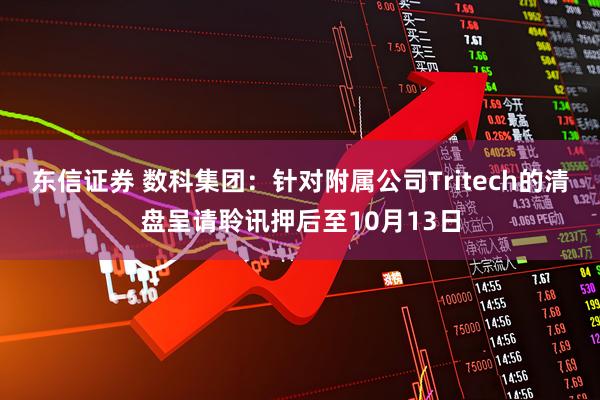 东信证券 数科集团：针对附属公司Tritech的清盘呈请聆讯押后至10月13日